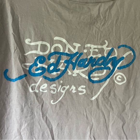 Vintage Ed Hardy Graphic T-Shirt in Gray - Picture 4 of 8